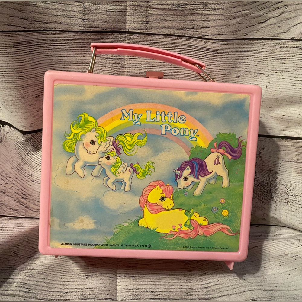 VTG Vintage Aladdin Plastic My Little Pony Lunchbox